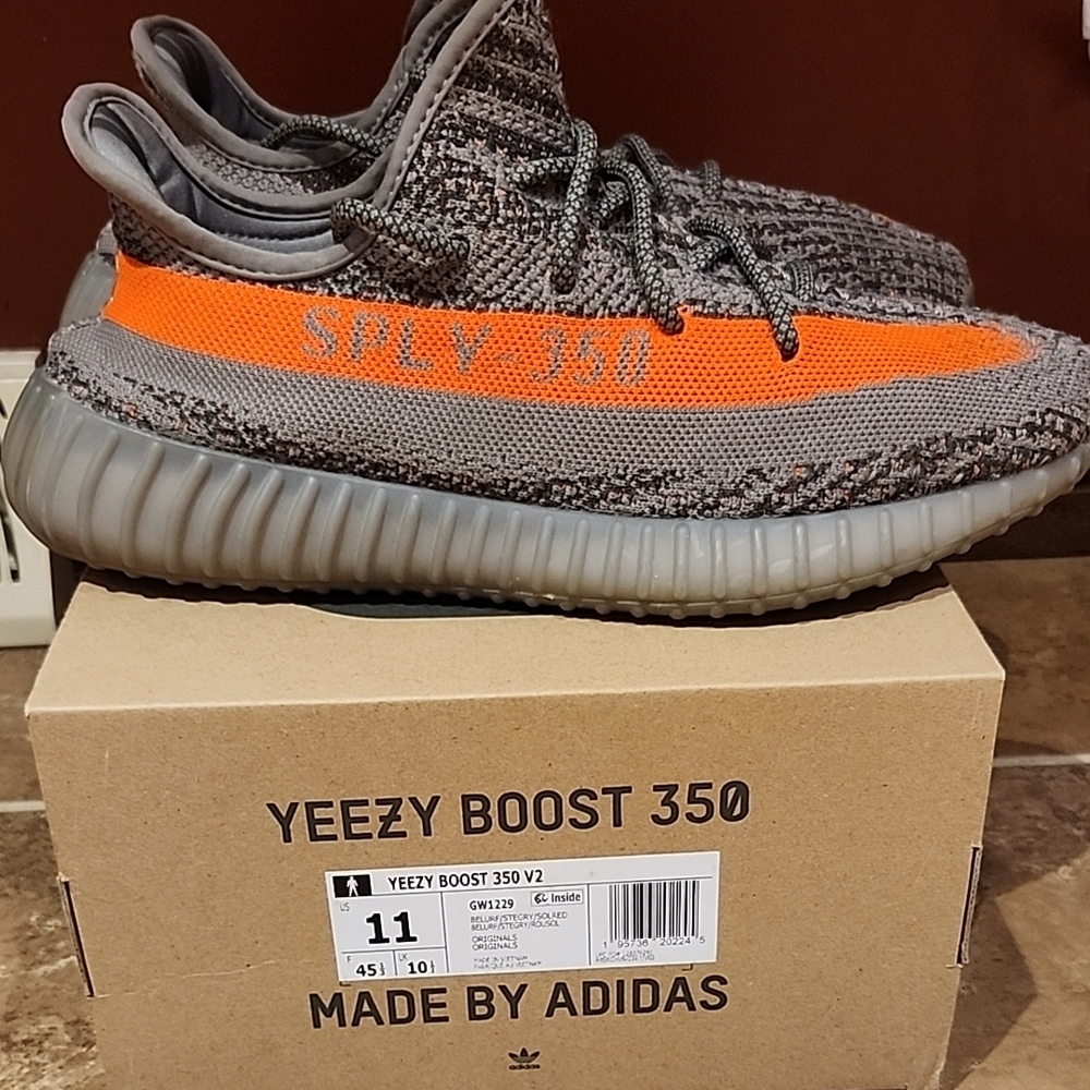 Adidas Yeezy Boost 350 V2 - Gray and Orange